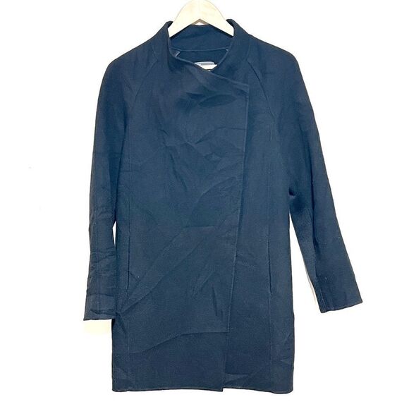 Vince Sweaterback Wool Blend Drape Coat Womens Sz S - Picture 2 of 6